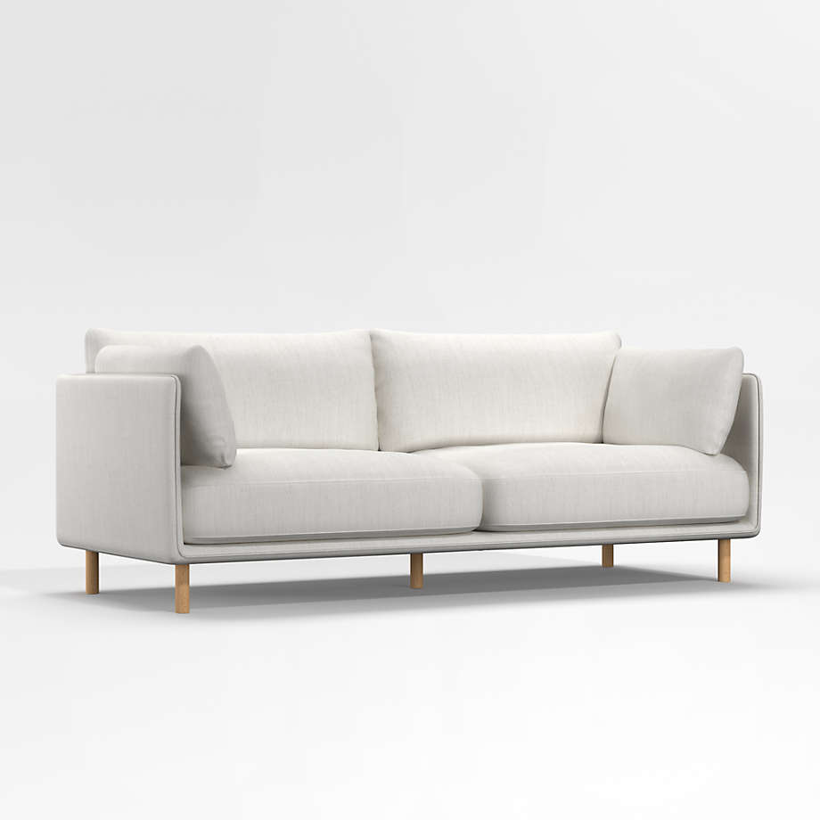 Wells Sofa with Natural Leg Finish + Reviews