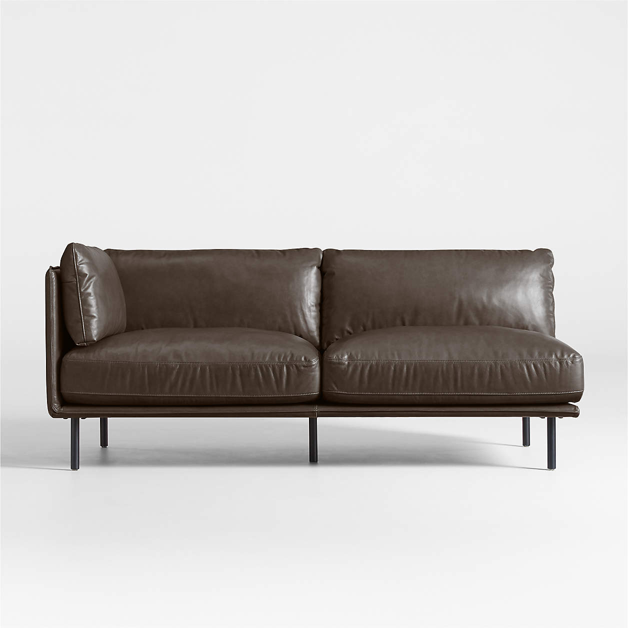 Wells LeftArm Leather Sofa Crate and Barrel