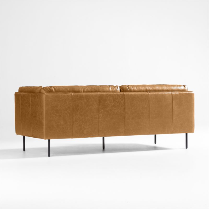 Wells 84" Leather Sofa - image 9 of 11