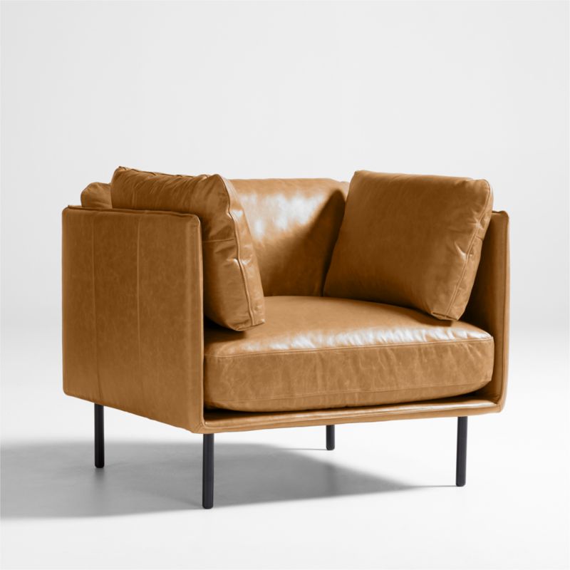 Wells Leather Accent Chair - image 5 of 8