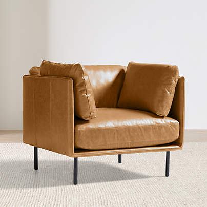 Wells 37" Leather Chair
