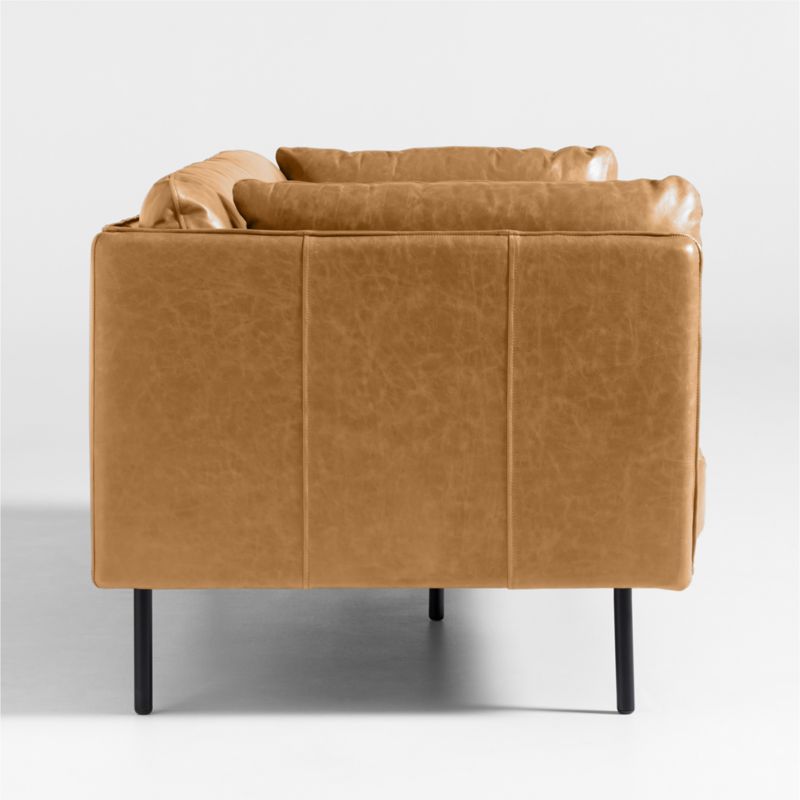 Wells Leather Apartment Sofa - image 8 of 10