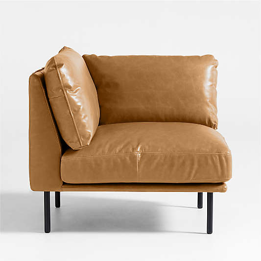 Wells Leather Corner Chair Sectional Piece
