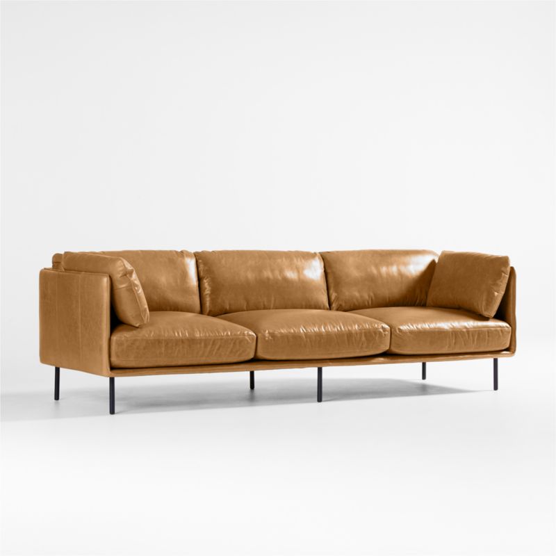 Wells Leather Grande Sofa - image 8 of 11