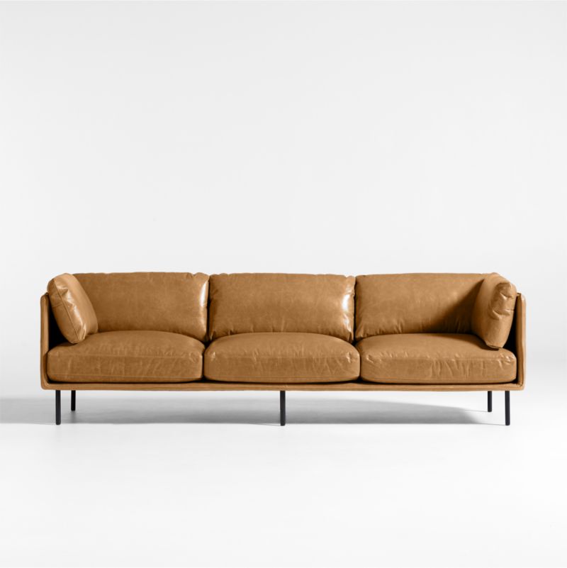 Wells Leather Grande Sofa - image 1 of 11