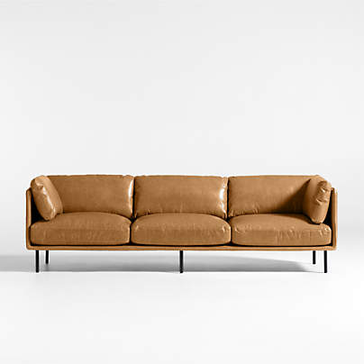 Wells 105" Leather Grande Sofa