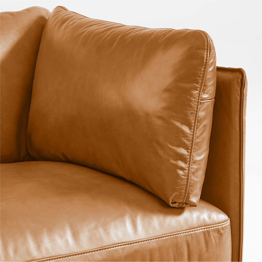 Wells leather online chair