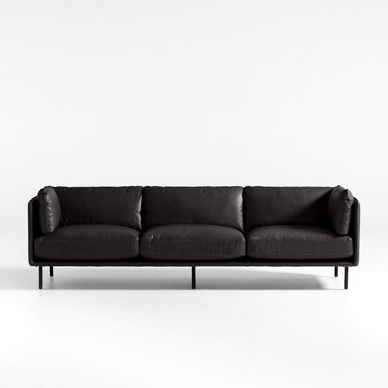 Wells Leather Grande Sofa Crate & Barrel