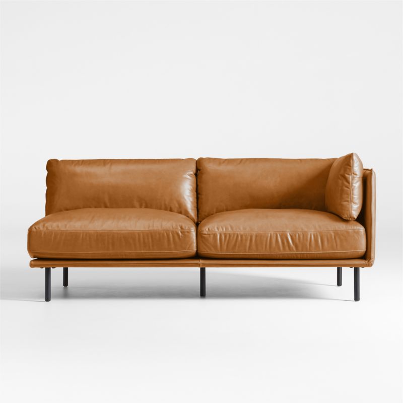 Wells Right-Arm Leather Sofa