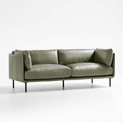 Wells Leather Sofa Crate And Barrel, Crate And Barrel Leather Sofas