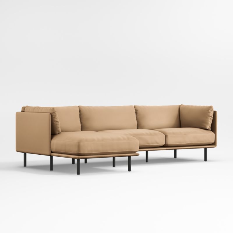 Wells Renew Vegan Leather 2-Piece Chaise Sectional Sofa - image 7 of 9