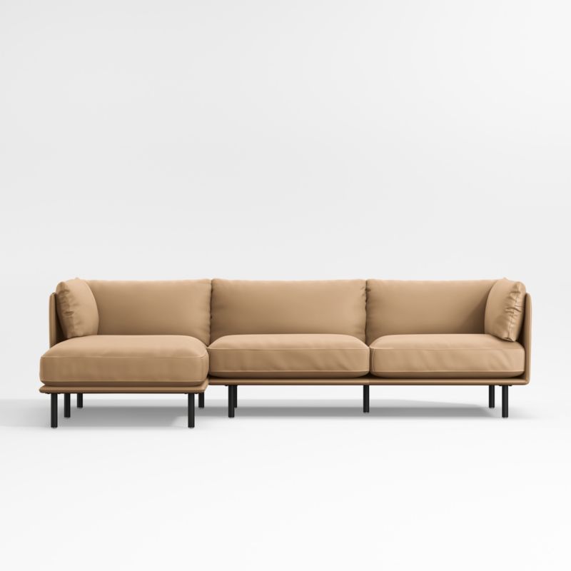 Wells Renew Vegan Leather 2-Piece Chaise Sectional Sofa - image 0 of 9