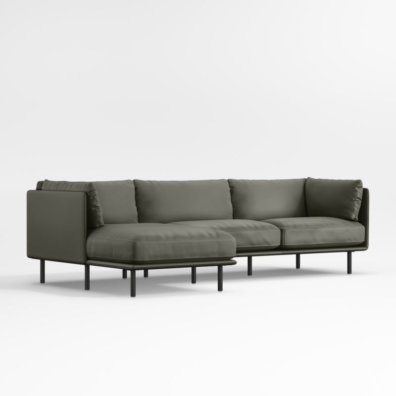 Wells Renew Vegan Leather 2-Piece Chaise Sectional Sofa - image 7 of 9