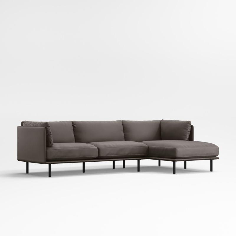 Wells Renew Vegan Leather 2-Piece Chaise Sectional Sofa - image 7 of 9