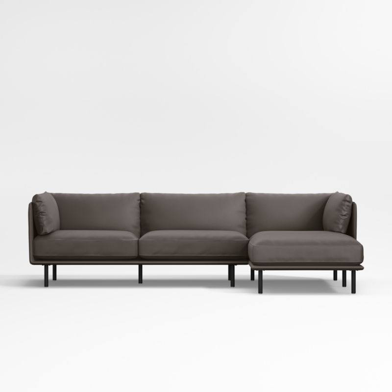 Wells Renew Vegan Leather 2-Piece Chaise Sectional Sofa - image 0 of 9