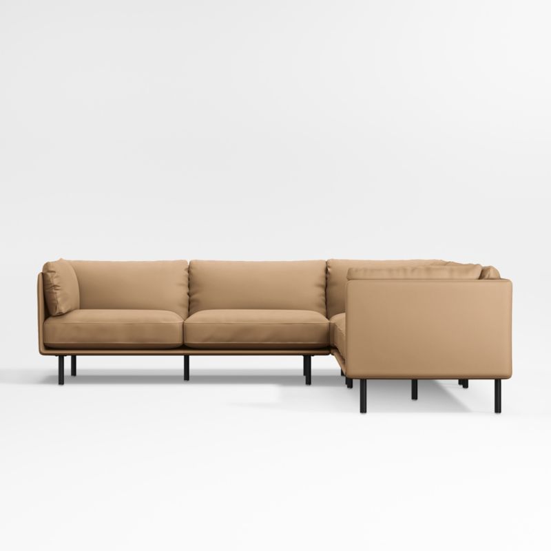 Wells Renew Vegan Leather 3-Piece L-Shaped Sectional Sofa - image 7 of 9