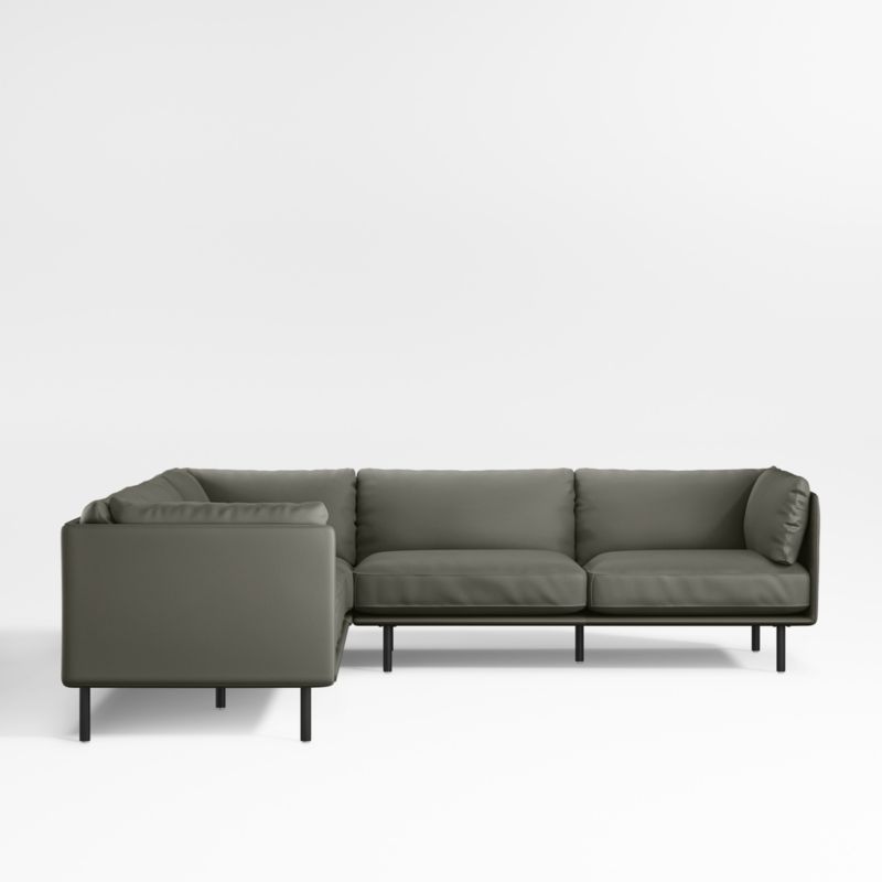 Wells Renew Vegan Leather 3-Piece Corner Sectional Sofa - image 9 of 9