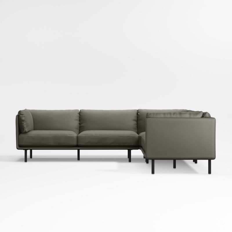 Wells Renew Vegan Leather 3-Piece Corner Sectional Sofa - image 7 of 9