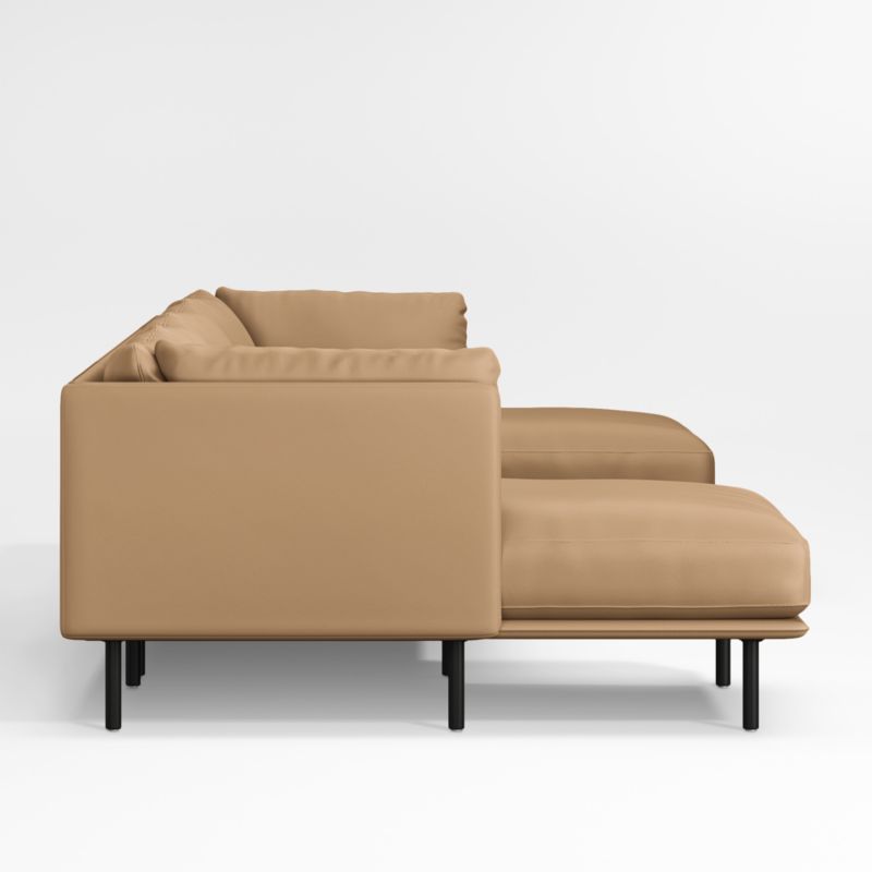 Wells Renew Vegan Leather 3-Piece U-Shaped Sectional Sofa - image 9 of 8