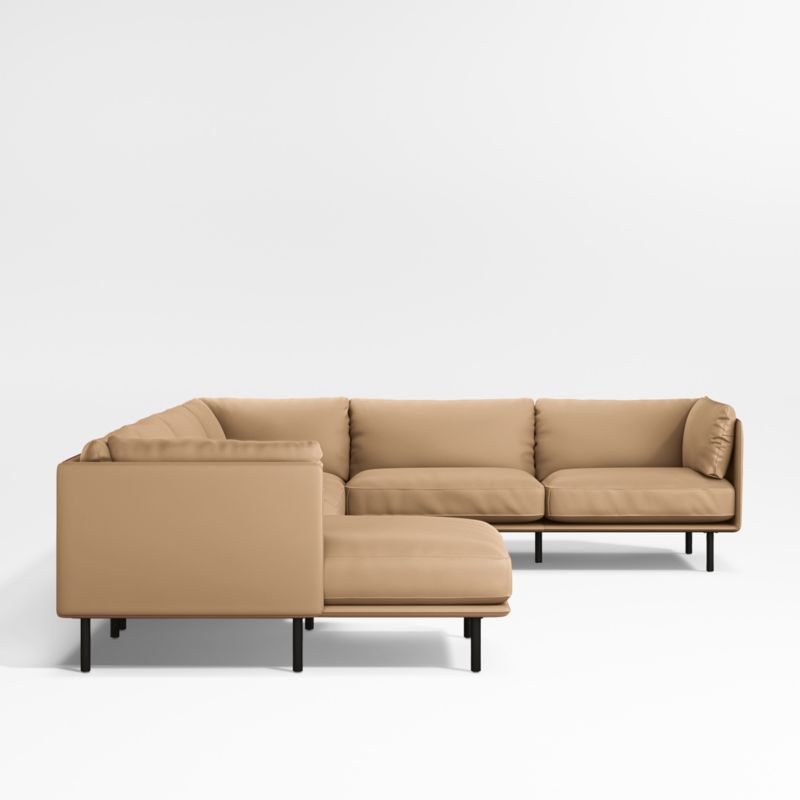 Wells Renew Vegan Leather 4-Piece Sectional Sofa - image 9 of 9