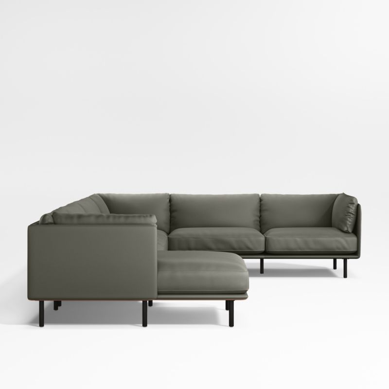 Wells Renew Vegan Leather 4-Piece Sectional Sofa - image 9 of 9