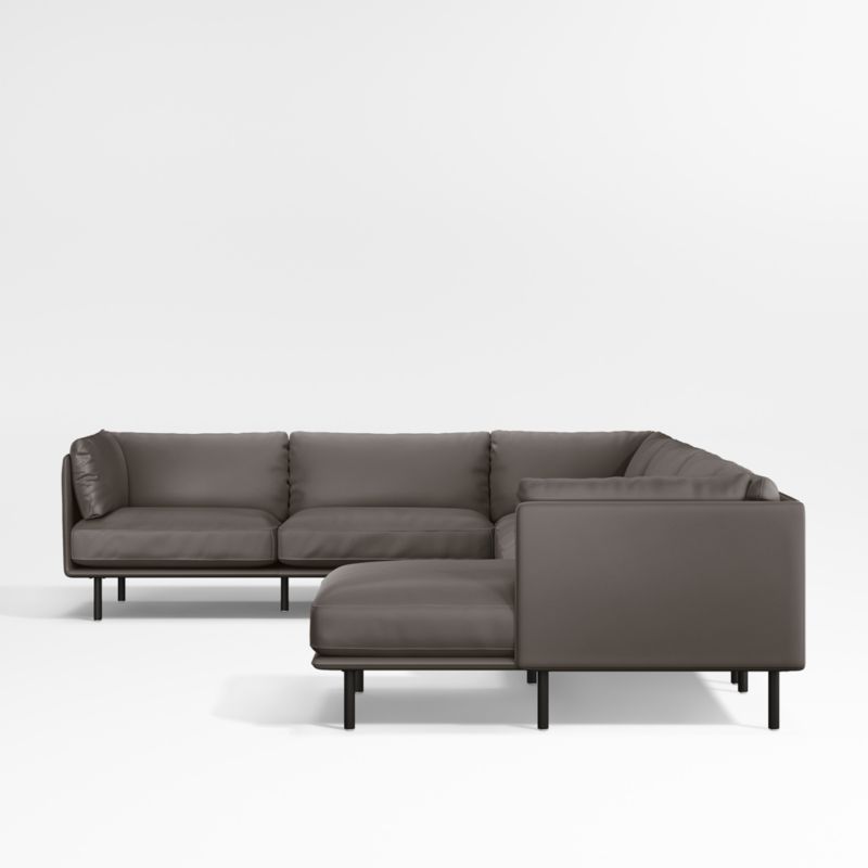 Wells Renew Vegan Leather 4-Piece Sectional Sofa - image 9 of 9