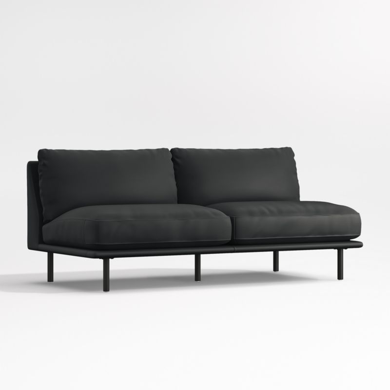 Wells Renew Vegan Leather Armless Sofa Sectional Piece - image 2 of 5