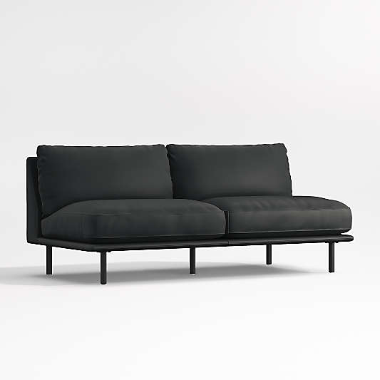 Wells Renew Vegan Leather Armless Sofa Sectional Piece