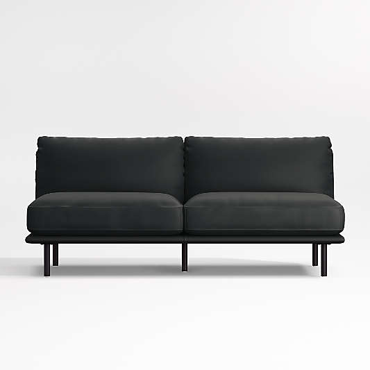 Wells Renew Vegan Leather Armless Sofa Sectional Piece