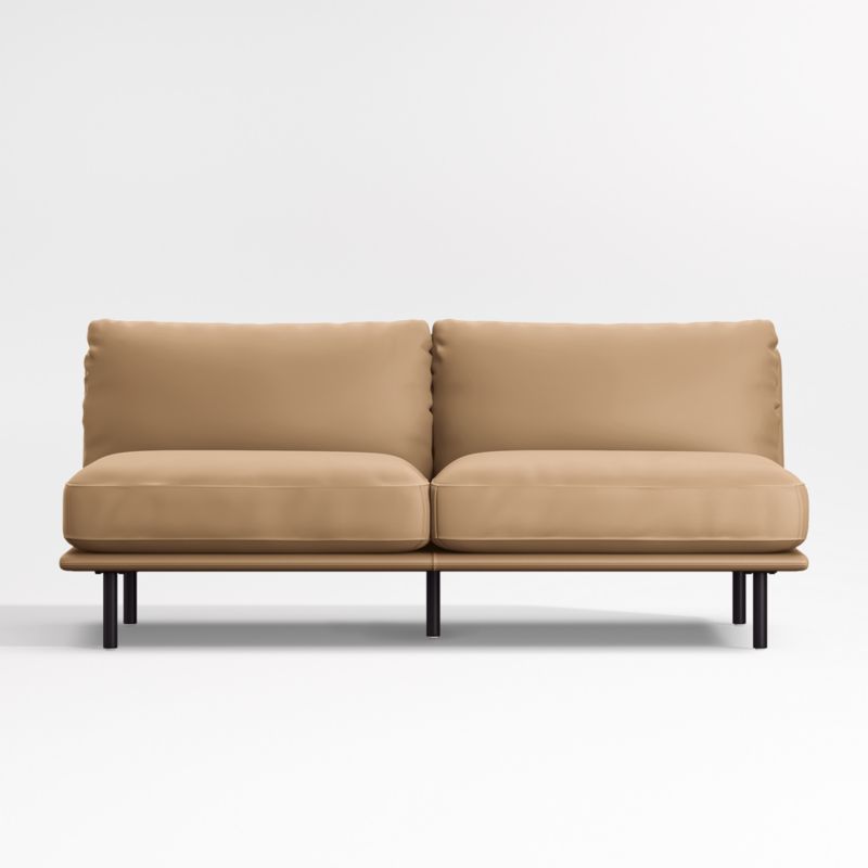 Wells Renew Vegan Leather Armless Sofa Sectional Piece