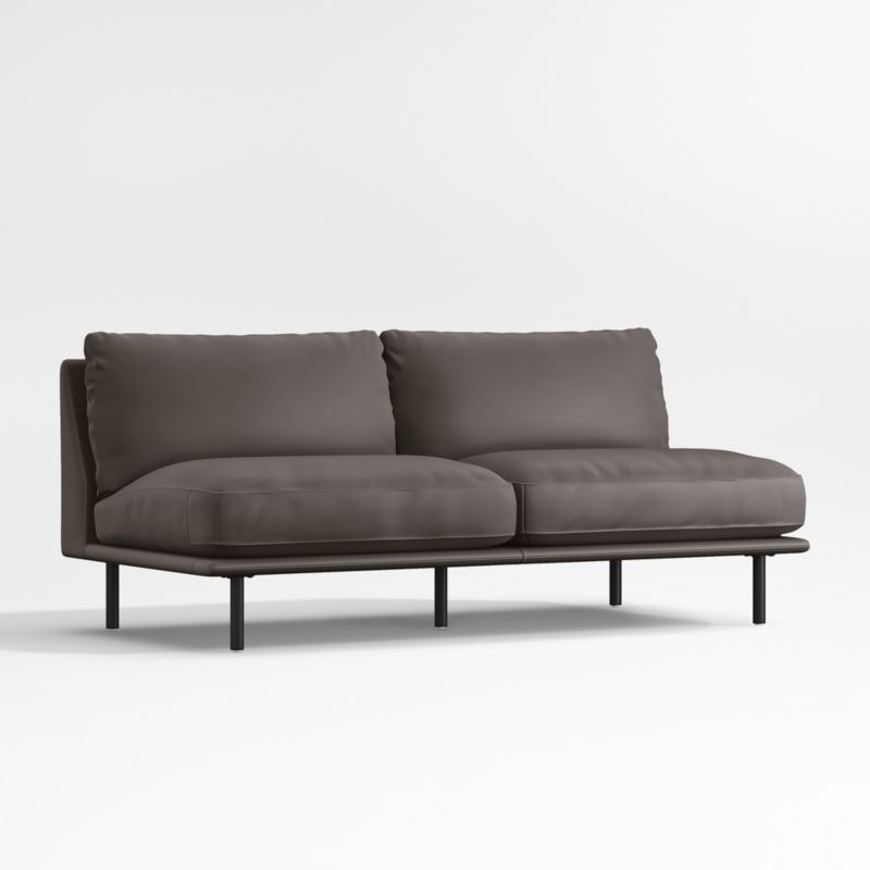 Wells Renew Vegan Leather Armless Sofa Sectional Piece - image 2 of 5