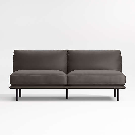 Wells Renew Vegan Leather Armless Sofa Sectional Piece