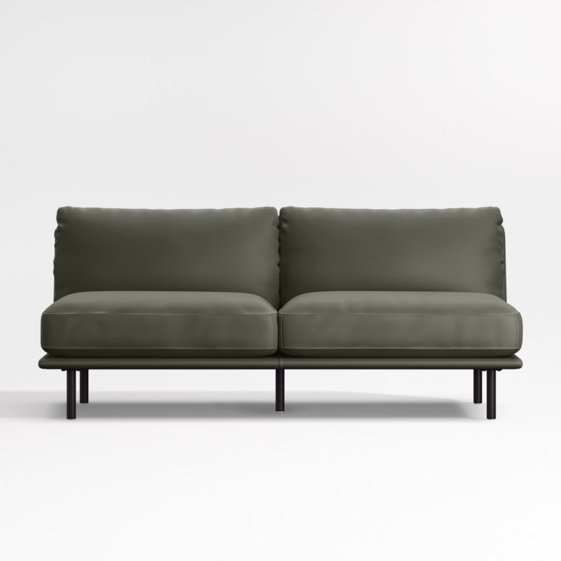 Wells Renew Vegan Leather Armless Sofa Sectional Piece - image 0 of 5