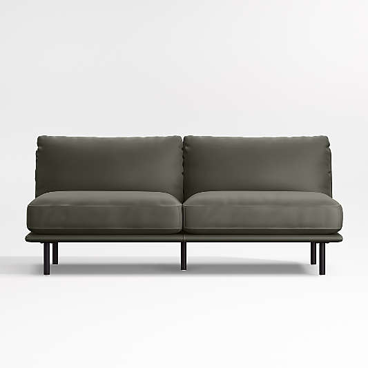 Wells Renew Vegan Leather Armless Sofa Sectional Piece