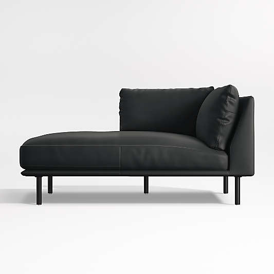 Wells Renew Vegan Leather Left-Arm Chaise Sectional Piece