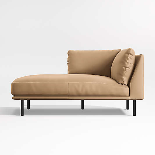 Wells Renew Vegan Leather Left-Arm Chaise Sectional Piece