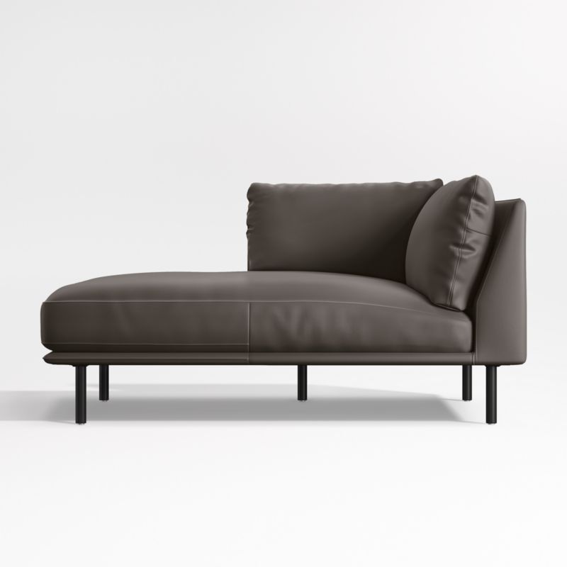 Wells Renew Vegan Leather Left-Arm Chaise Sectional Piece
