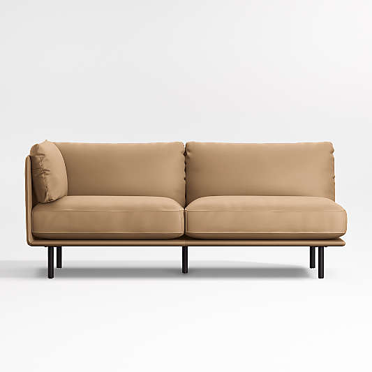 Wells Renew Vegan Leather Left-Arm Sofa Sectional Piece