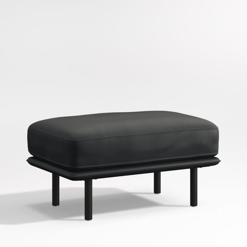 Wells Renew Vegan Leather Ottoman - image 2 of 3