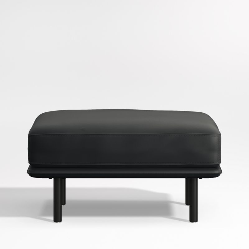 Wells Renew Vegan Leather Ottoman - image 0 of 3