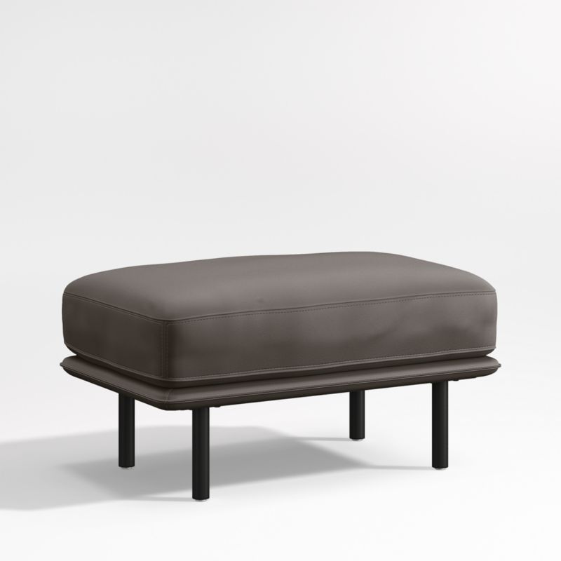 Wells Renew Vegan Leather Ottoman - image 2 of 3