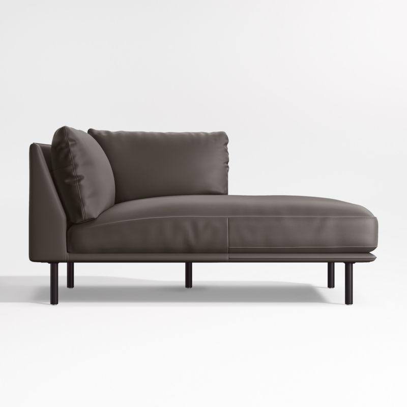 Wells Renew Vegan Leather Right-Arm Chaise Sectional Piece