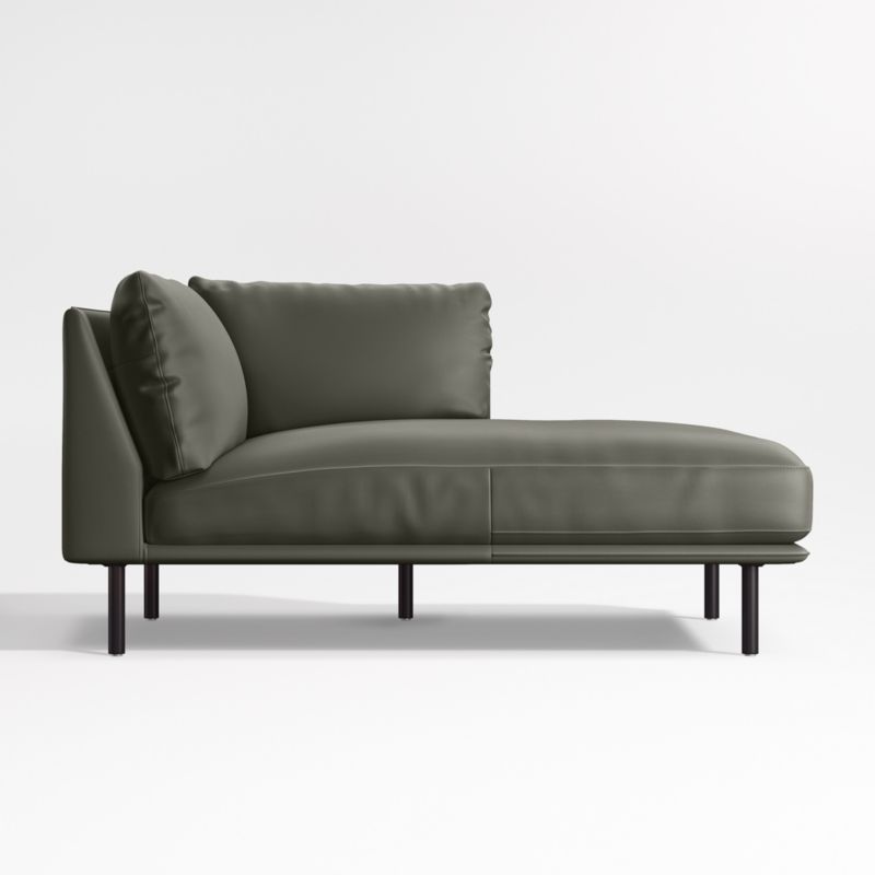 Wells Renew Vegan Leather Right-Arm Chaise Sectional Piece - image 0 of 2