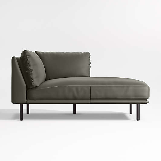 Wells Renew Vegan Leather Right-Arm Chaise Sectional Piece