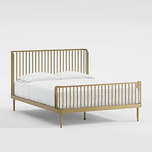 Wembley Kids Full Antique Brass Bed