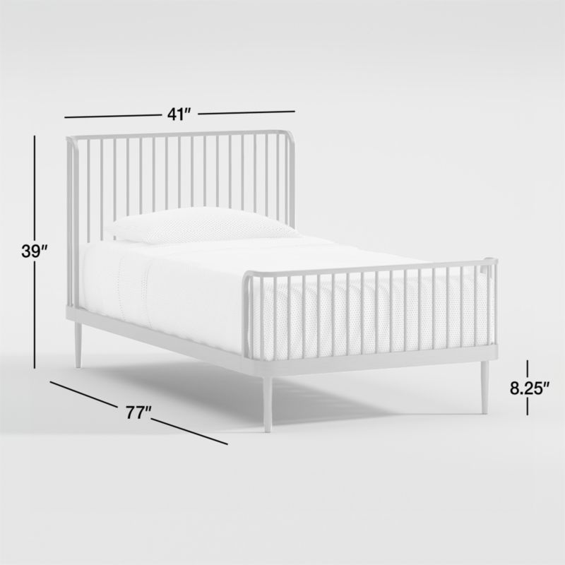 View Wembley Kids Twin Black Metal Bed - image 3 of 18