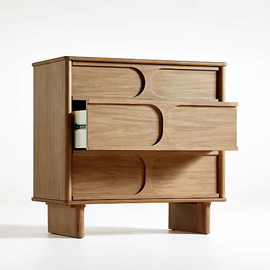 Wes 36" 3-Drawer Wood Kids Dresser