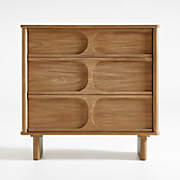 Canyon Natural Wood 2-Drawer Kids Nightstand by Leanne Ford
