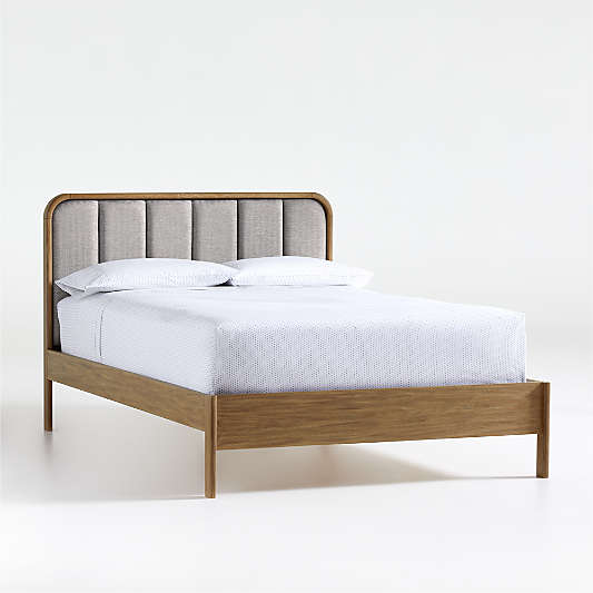 Wes Kids Full Upholstered Wood Bed