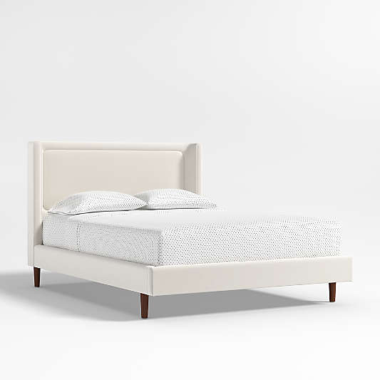 Weston Natural Cream Upholstered Kids Full Bed